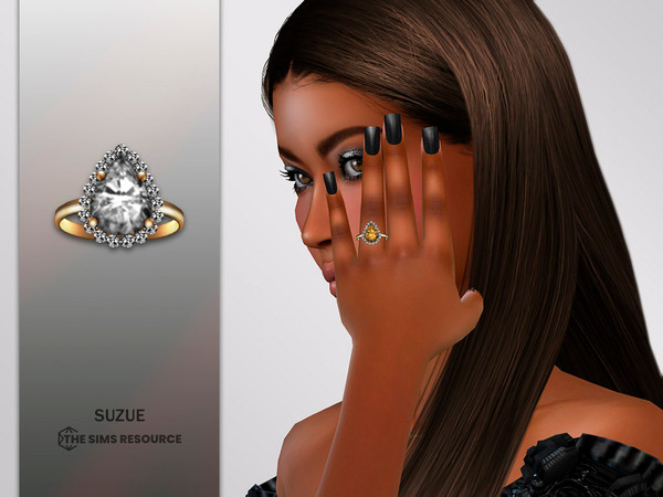 Sims 4 — Bella Ring V2 by Suzue — New Mesh (Suzue)