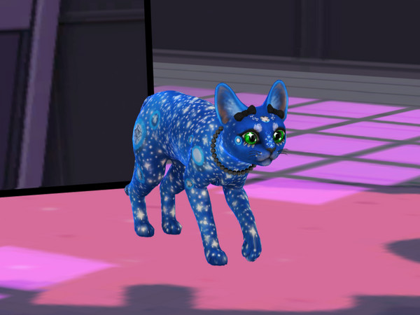 Sims 4 — Lunar Moth Kitty by PastelHeartKittens — Adopt this little cutie today! Her purrrsonality sparkles with joy!