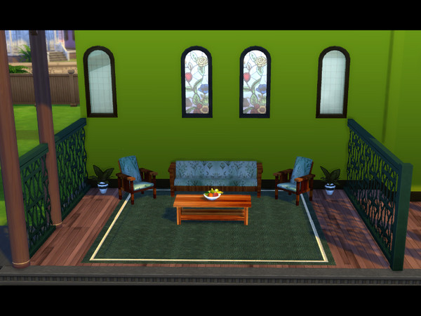 Sims 4 — Carina Simple Foliage Vase by CarineKitana — Create a comfortable and inviting balcony with this set. Contains 8