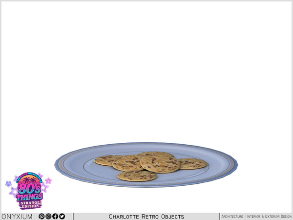 Sims 4 — Charlotte Cookie Plate by Onyxium — Onyxium@TSR Design Workshop Living Room Collection - Belong To The 2025 Year