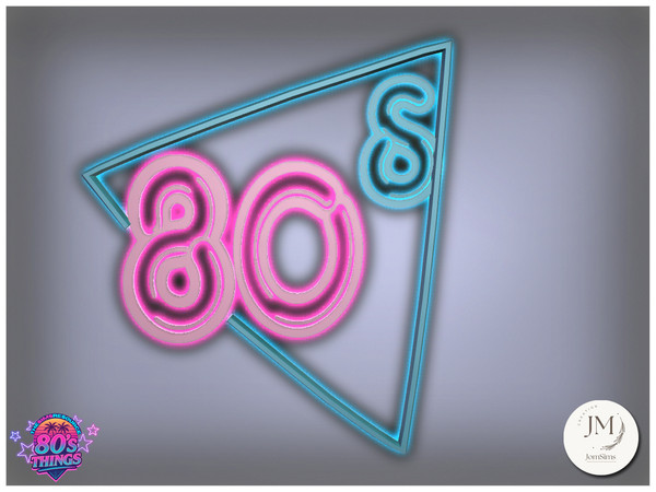 Sims 4 — Jomsims playroom 80s things wall light by jomsims — Step back into childhood and the 80s with the Playroom 80s