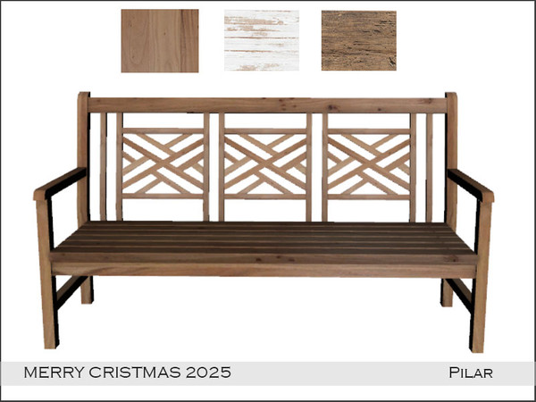 Sims 4 — Pilar MerryCristmas2025 Loveseat by Pilar — Various items to celebrate Christmas with the Sims