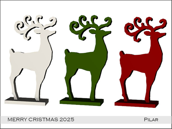 Sims 4 — Pilar MerryCristmas2025 Sculpture1 by Pilar — Various items to celebrate Christmas with the Sims