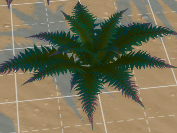 Sims 4 — Rainbow fern by EdnaScissorhands — A colorful fern inspired by some found in Avatar frontiers of pandora