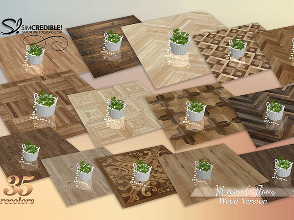Sims 4 — SIMcredible Mirrored Floors - Wood by SIMcredible! — We worked for a good while on this project until we finally