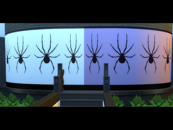 Sims 4 — Paredeterrorhallowen by CarineKitana — To get in the mood for fear, these paintings will make your home spooky.