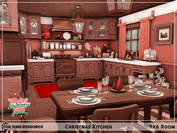 Sims 4 — Christmas Kitchen by sharon337 — This is a Room Build