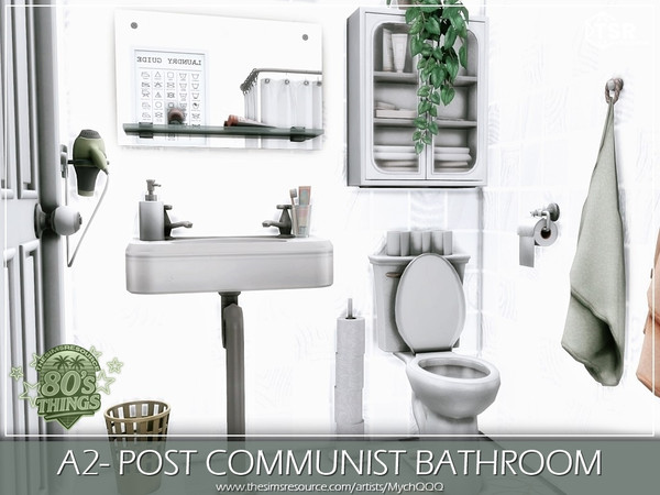 Sims 4 — A2-Post Communist Bathroom by MychQQQ — Value: $ 3,901