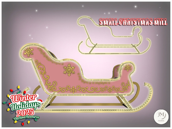 Sims 4 — jomsims WinterHolidays2025 small Christmas mill light for sleigh by jomsims — WinterHolidays2025 Small Christmas