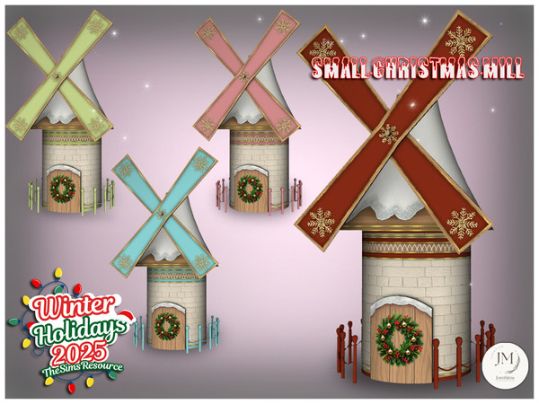 Sims 4 — jomsims WinterHolidays2025 small Christmas mill the mill by jomsims — WinterHolidays2025 Small Christmas Mill