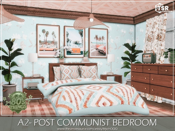 Sims 4 — A2-Post Communist Bedroom by MychQQQ — Value: $ 13,833