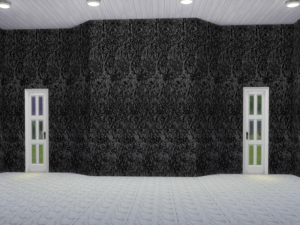 Sims 4 — ParedemodernCK by CarineKitana — A black-striped painting with a gothic and modern touch to spice up your home's