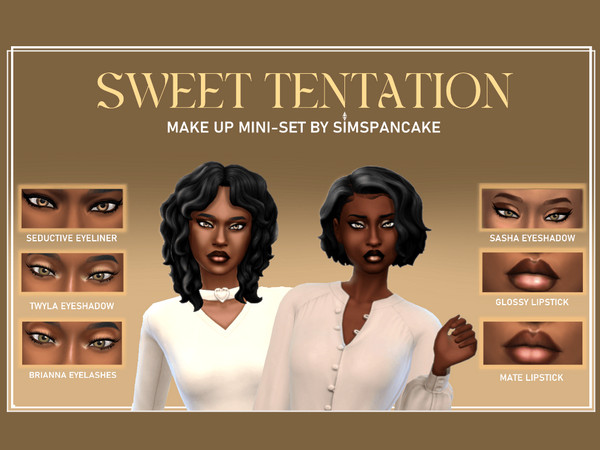 Sims 4 — simspancake_DarkGemLipstick.package by simspancake_cc — Refresh your make up with this mini set that brings new