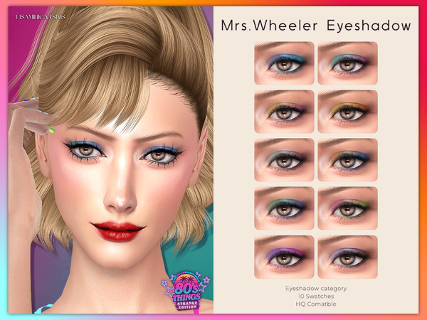Sims 4 — LMCS Mrs.Wheeler Eyeshadow by Lisaminicatsims — -80's Things Strange Edition Spacial -Eyeshadow category -HQ