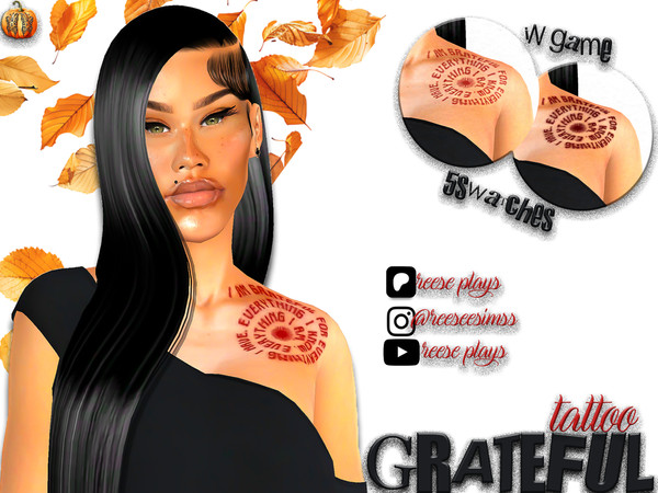 Sims 4 — Grateful Chest Tattoo by fairyreese — Custom Thumbnail