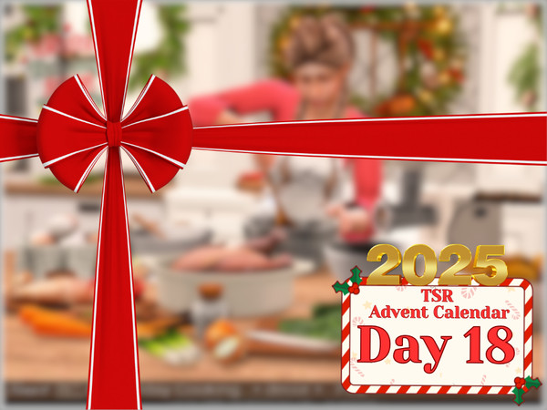 Sims 4 — [TSR Advent Calendar 2025] Holiday cooking decor 2 by Severinka_ — Cooking decor set for kitchen decoration.