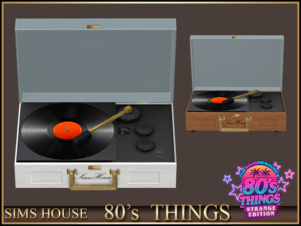 Sims 4 — Sims House Vinyl Turntable | 80's Things by Sims_House — 80's Things