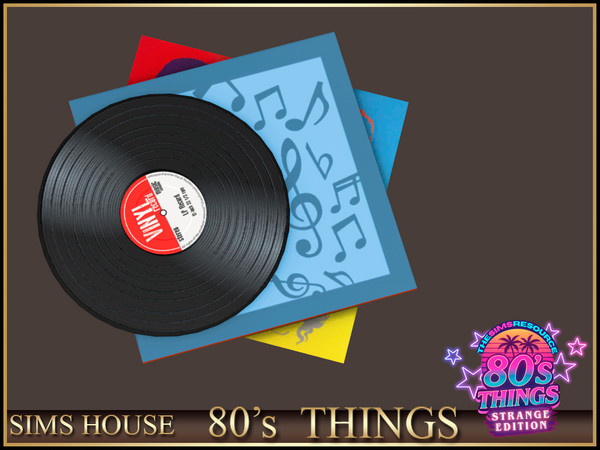 Sims 4 — Sims House Vinyl Records | 80's Things by Sims_House — 80's Things