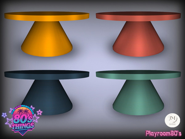 Sims 4 — Jomsims playroom 80s things coffee table by jomsims — Step into an ultra stylish retro playroom inspired by the