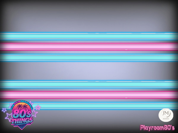 Sims 4 — Jomsims playroom 80s things wall light 4 by jomsims — Step into an ultra stylish retro playroom inspired by the