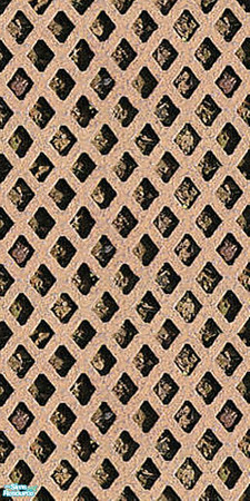 Sims 2 — MG1W4 by iZazu — Metal Grate Sets include walls found in the Poured section, and floors found in the Misc.
