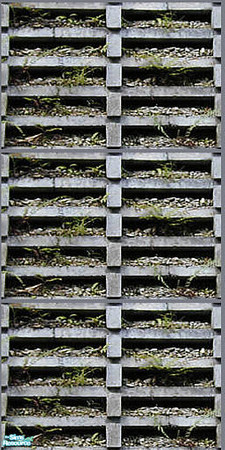 Sims 2 — MG1W1 by iZazu — Metal Grate Sets include walls found in the Poured section, and floors found in the Misc.