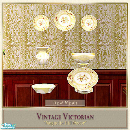 Sims 2 — Magnolia Hill Decor - China Set 001 by Cashcraft — Hopefully, you have downloaded my Magnolia Hill Dining Room