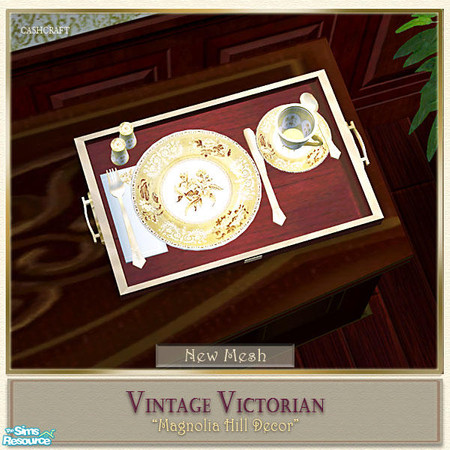 Sims 2 — Magnolia Hill Decor - Breakfast Tray by Cashcraft — Hopefully, you have downloaded my Magnolia Hill Dining Room