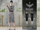 Sims 4 — Gabrielle Suit by Sentate — A stylish, classic tweed suit