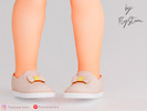 Sims 4 — Toddler Bow Decor SlipOn Shoes by FlyStone — Comfortable shoes with bows for everyday use