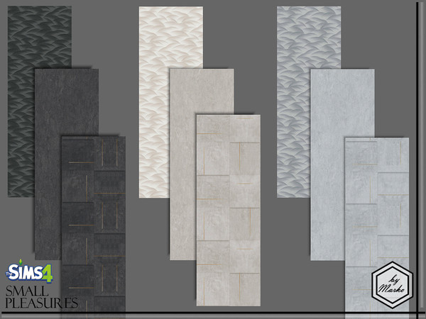 Sims 4 — Wall Covering "Chrome" by Marko_An — Wall covering with metal (chrome) details