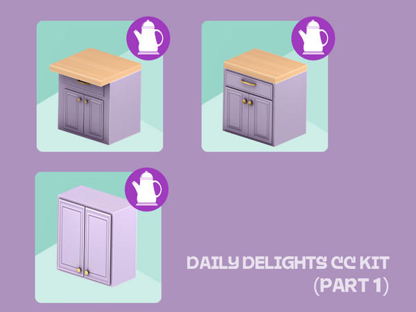 Sims 4 — simspancake_Simple_Comforts_Counter by simspancake_cc — This is part of a set that will be splited in several