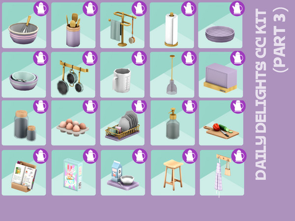 Sims 4 —  by simspancake_cc — This is part of the Daily Delights CC Pack, that is divided into several parts. This part