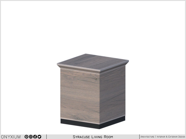 Sims 4 — Syracuse End Table by Onyxium — Onyxium@TSR Design Workshop Living Room Collection - Belong To The 2025 Year