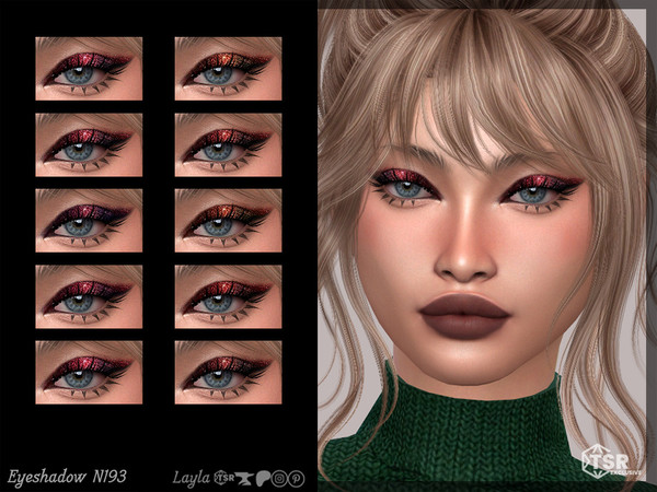 Sims 4 — Eyeshadow N193 by Layla — Female eyeshadow Previews were made using HQ Mod