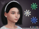 Sims 4 — Baguette Diamond Snowflake Earrings For Kids by feyona — Baguette Diamond Snowflake Earrings for Kids come with