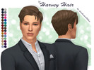 Sims 4 — Harvey Hair by Lewbertsn00tles — A wispy, textured crop hairstyle for male sims. Maxis Match