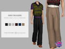 Sims 4 — Deke Trousers by Charlotte_Morris — 6 swatches