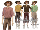 Sims 4 — Farmhand Outfit by Naunakht — A versatile outfit for your farmer, ranchhand, laborer, or Huck Finn lookalike.