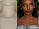 Sims 4 — Lover Necklace V8 - MM Short Pearl Charm Necklace by christopher0672 — This is a super cute short Maxis match