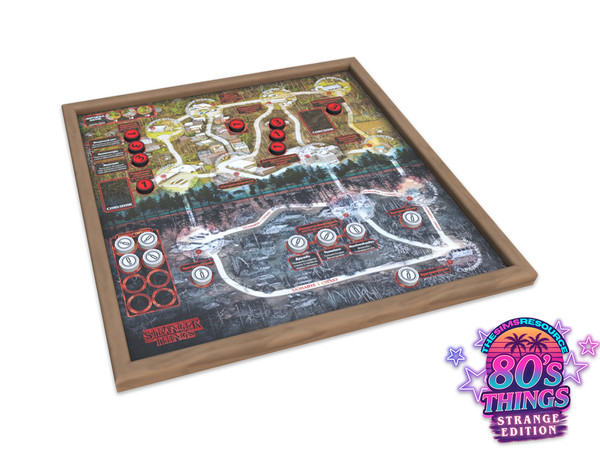 Sims 4 — Comiko Stranger Things Board TSR | Kitchen Room by Comiko — 80s Things Stranger Edition Set is base game