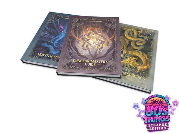 Sims 4 — Comiko Stranger Things DnD Books TSR | Kitchen Room by Comiko — 80s Things Stranger Edition Set is base game