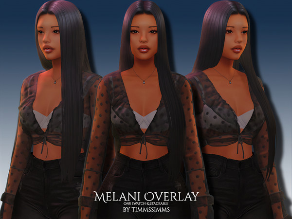 Sims 4 — Melani Overlay by timmssimms — Melani overlay that comes with one swatch and is stackable!