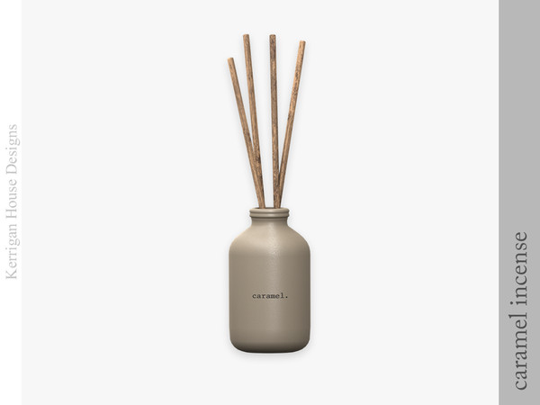 Sims 4 — Caramel Incense by kerriganhouse — A minimalist bathroom decor set.