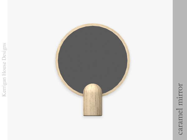 Sims 4 — Caramel Mirror by kerriganhouse — A minimalist bathroom decor set.