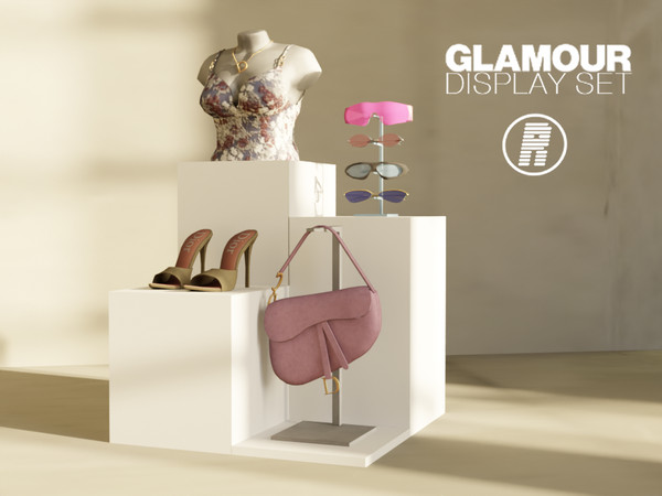Sims 4 — Glamour Display by reacustomcontent — Glamour Display Set is a luxury inspired custom content collection