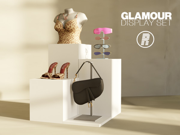 Sims 4 — Glamour Display Bag by reacustomcontent — Glamour Display Set is a luxury inspired custom content collection
