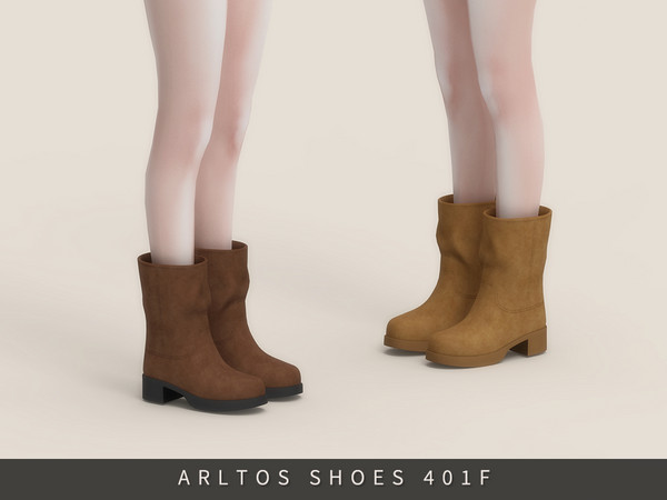 Sims 4 — Soft Winter Boots Female by Arltos — 16 colors.