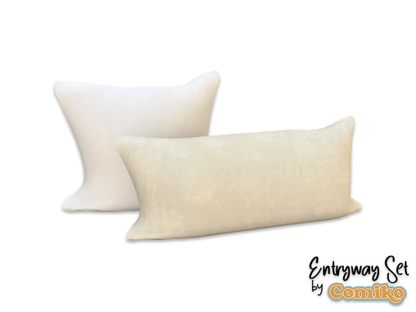 Sims 4 — Comiko Entryway Pillows | Entryway Room by Comiko — Part 1 - Entryway Set is base game compatible and consist of