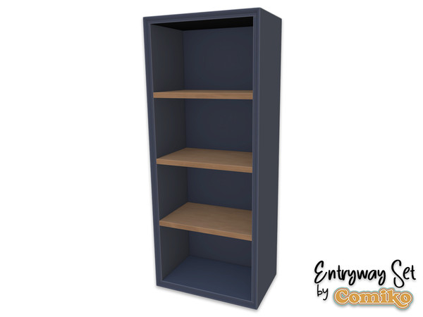 Sims 4 — Comiko Entryway Tall Cabinet Open v1 | Entryway Room by Comiko — Part 2 - Entryway Set is base game compatible